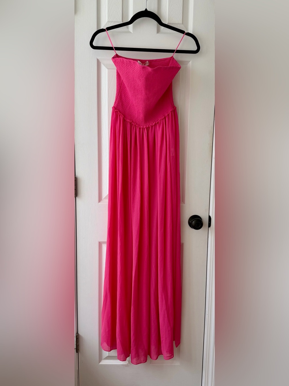 NWT Ramy Brook Calista Coverup Maxi Dress - Deep Rose Pink - Size M